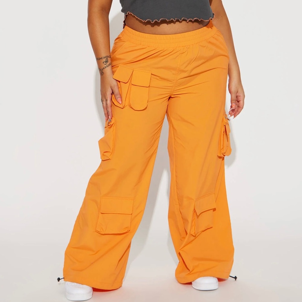 orange cargo pants